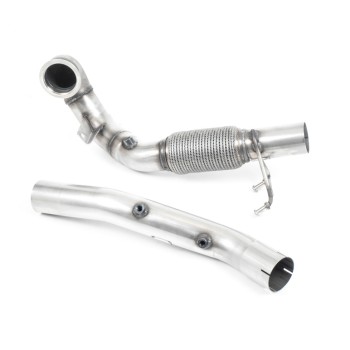 Seat Leon Cupra/Skoda Octavia vRS/VW MK7.5 GTI - Cast Downpipe with GPF/OPF & Catalyst Delete (For Milltek Catback Only)