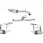 VW Golf R Mk7.5 Estate - Cat-Back Exhaust System with Cerakote Black Quad Oval Tips