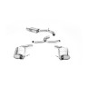 VW Golf R Mk7.5 Estate - Cat-Back Exhaust System with Cerakote Black Quad Oval Tips