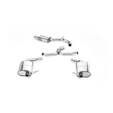 VW Golf R Mk7.5 Estate - Cat-Back Exhaust System with Polished Quad Oval Tips