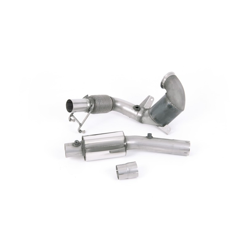 VW Polo GTI 2.0 TSI (AW - 5 Door/Pre Facelift/GPF Models) - Resonated (Quieter) Downpipe with Hi-Flow Sports Cat - For OE Cat-Back