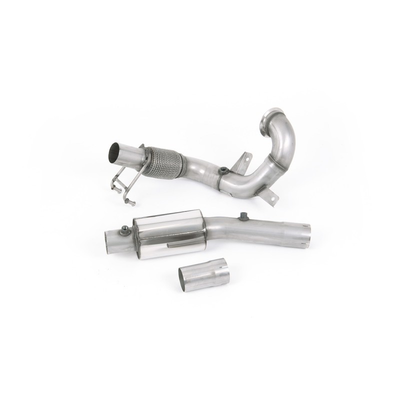 VW Polo GTI 2.0 TSI (AW - 5 Door/Pre Facelift/GPF Models) - Resonated (Quieter) Downpipe & De-Cat - For Milltek Cat-Back