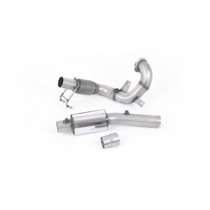 VW Polo GTI 2.0 TSI (AW - 5 Door/Pre Facelift/GPF Models) - Resonated (Quieter) Downpipe & De-Cat - For OE Cat-Back