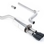 VW Polo GTI 2.0 TSI (AW - 5 Door/Non GPF Models) - Non-Resonated (Louder) Cat-Back Exhaust System with Cerakote Black GT-90 Trims
