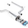 VW Polo GTI 2.0 TSI (AW - 5 Door/Non GPF Models) - Non-Resonated (Louder) Cat-Back Exhaust System with Burnt Titanium GT-90 Trims