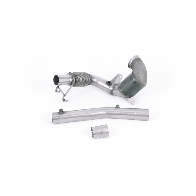 VW Polo GTI 2.0 TSI (AW - 5 Door/Pre Facelift/GPF Models) - Non-Resonated (Louder) Downpipe with Hi-Flow Sports Cat - For OE Cat-Back