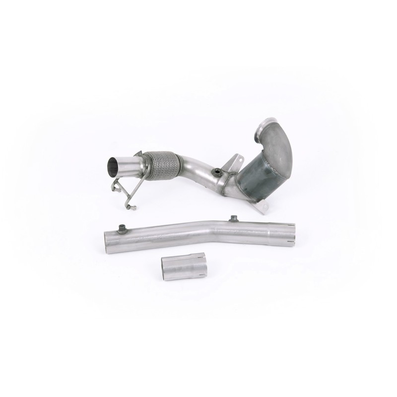 VW Polo GTI 2.0 TSI (AW - 5 Door/Pre Facelift/GPF Models) - Non-Resonated (Louder) Downpipe with Hi-Flow Sports Cat - For Milltek Cat-Back