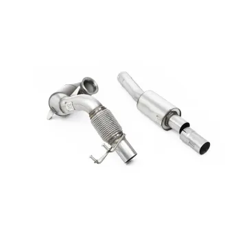 VW Polo GTI 2.0 TSI (AW - 5 Door/Non GPF Models) - Resonated Downpipe and Race Cat for Milltek Cat Back