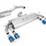VW Golf R MK7.5 2.0 TSI 310ps (Non GPF Models & 76mm systems) - Non-Valved & Resonated (Quieter) Cat-Back Race Exhaust System with Burnt Titanium GT-100 Round Tips