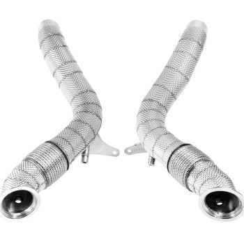 Black Mamba Decat Downpipes ( Heat Shield ) for Ferrari 488 15-18