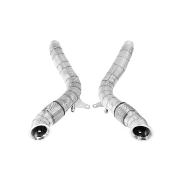 Black Mamba Decat Downpipes ( Heat Shield ) for Ferrari 488 15-18
