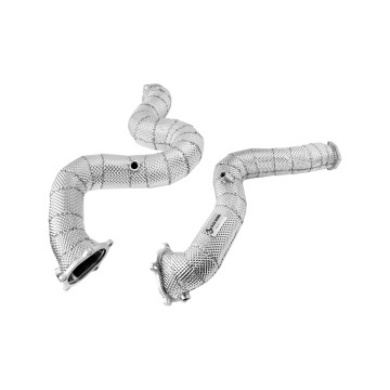 Black Mamba Audi C7 RS6 - RS7 Decat Downpipes With Heat Shield