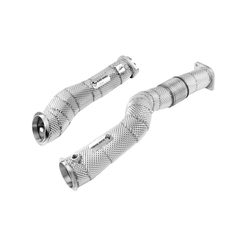 Black Mamba BMW M3 G80 - M4 G8X Decat Downpipes W/Shield