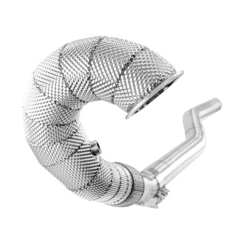 Black Mamba Decat Downpipes ( Heat Shield ) for Golf 7 R - S3 8V - Leon Cupra 4Drive - TTS 8S