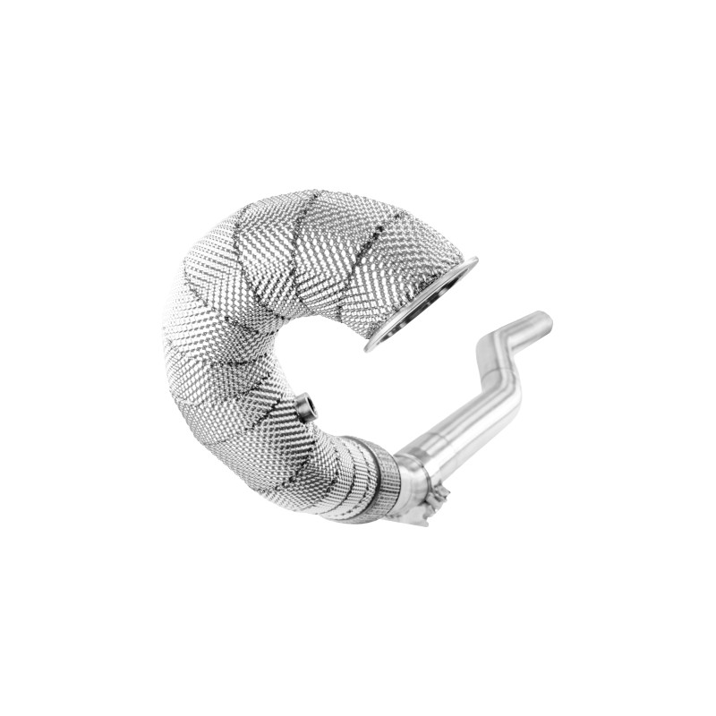 Black Mamba Decat Downpipes ( Heat Shield ) for Golf 7 R - S3 8V - Leon Cupra 4Drive - TTS 8S