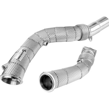 Black Mamba BMW M3 F80 / M4 F8x / M2 Comp Decat Downpipes w/ Heat Shield