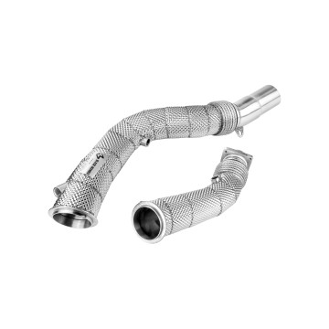 Black Mamba BMW M3 F80 / M4 F8x / M2 Comp Decat Downpipes w/ Heat Shield