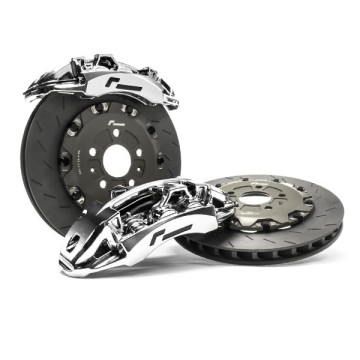 RACINGLINE BRAKE CALIPER AND DISC UPGRADE 355MM FLOATING 6 POT -CHROME