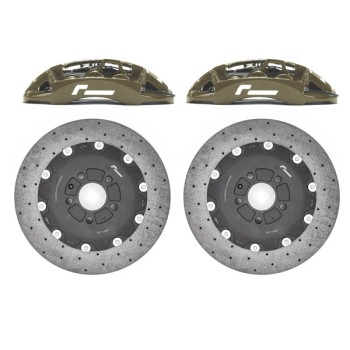 Stage 3+ Carbon Brake Kit 355mm 6 Pot/MQB/Black