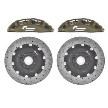 Stage 3+ Carbon Brake Kit 355mm 6 Pot/MQB/Black