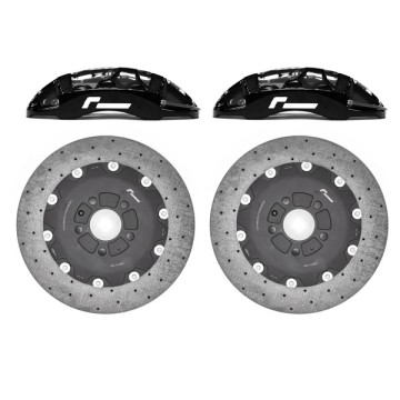 Stage 3+ Carbon Brake Kit 355mm 6 Pot/MQB/Anodised