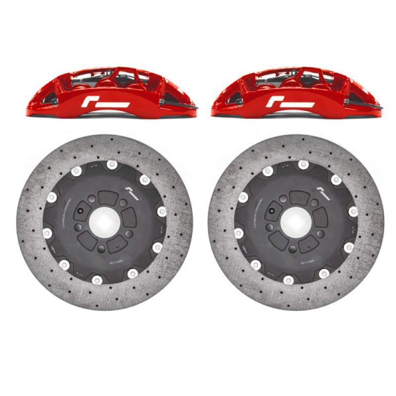 Stage 3+ Carbon Brake Kit 355mm 6 Pot/MQB Platform/Red