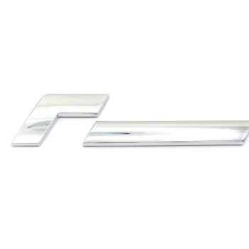 R Line Car Badge/Silver