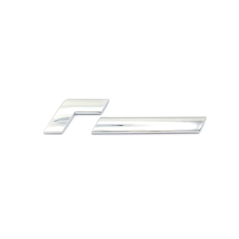 R Line Car Badge/Silver