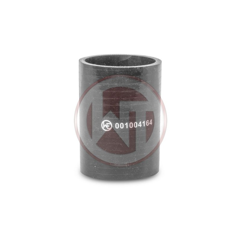 Ø80mm (3,15) silicone connector straight black