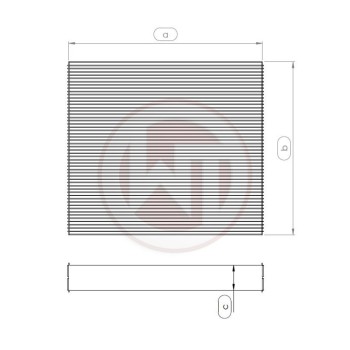 Racing radiator core