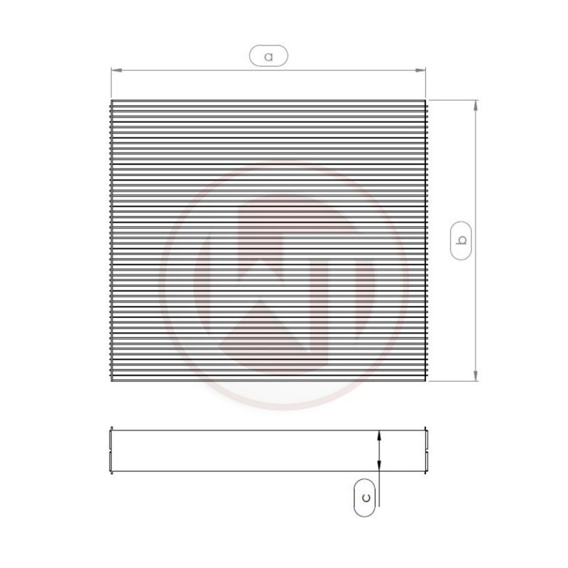 Racing radiator core