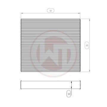 Radiator core 524x468x68