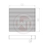 Radiator core 264x240x96